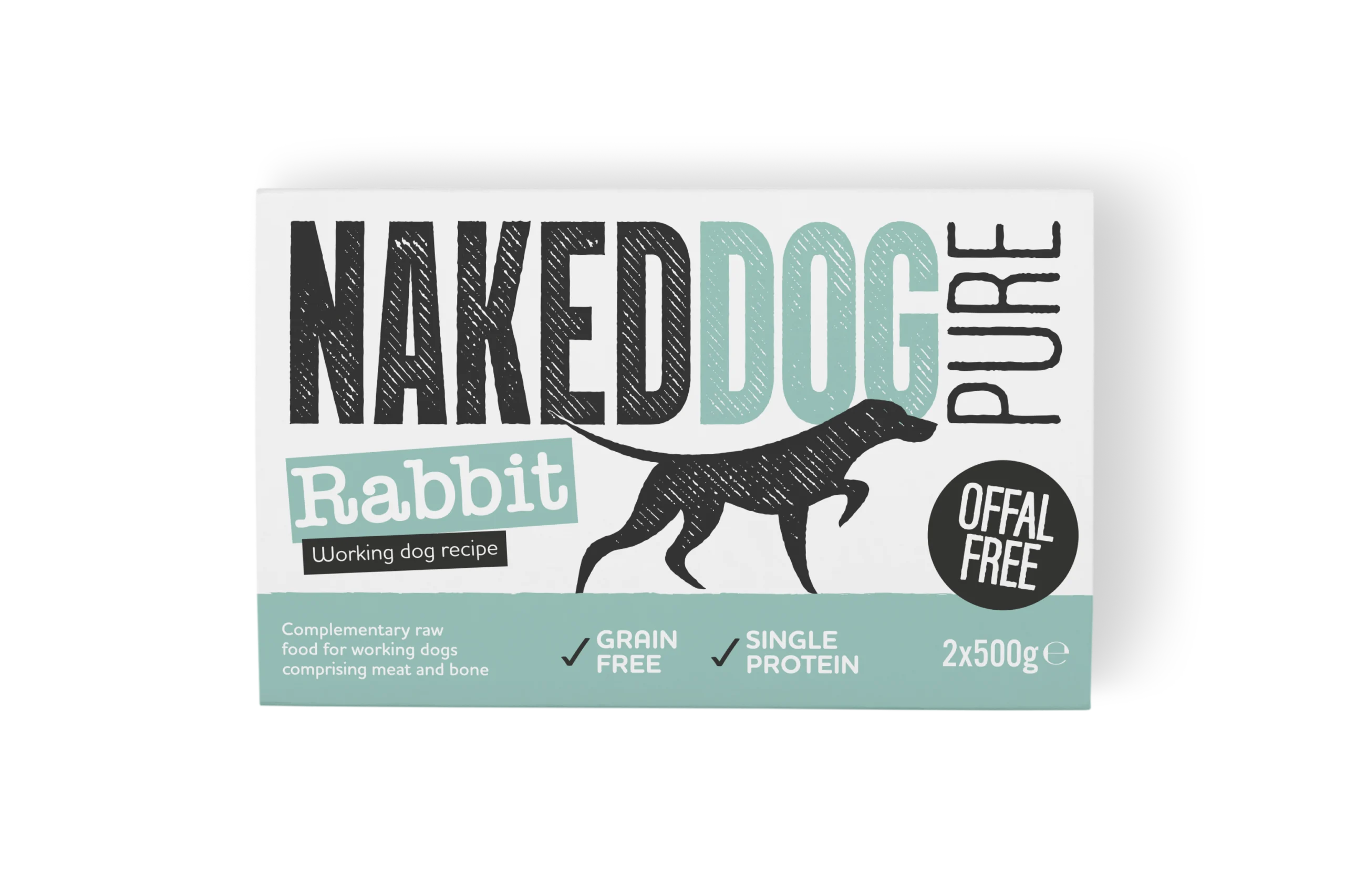 2025_Naked Dog_Pure_Rabbit_2x500g_3_ Naked Dog Pure Rabbit 2 x 500g - Image 1