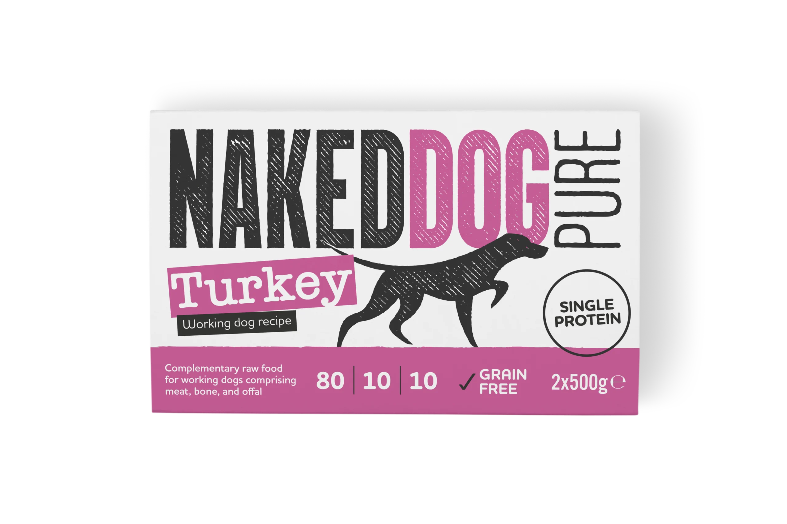 2025_Naked Dog_Pure_Turkey_2x500g_3 Naked Dog Pure Turkey 2 x 500g - Image 1