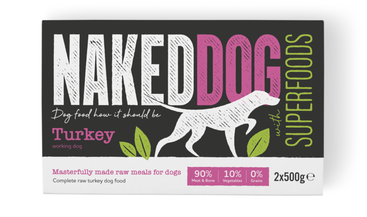 NKSFT1-2.png Naked Dog Superfoods Turkey 2 x 500g - Image 1