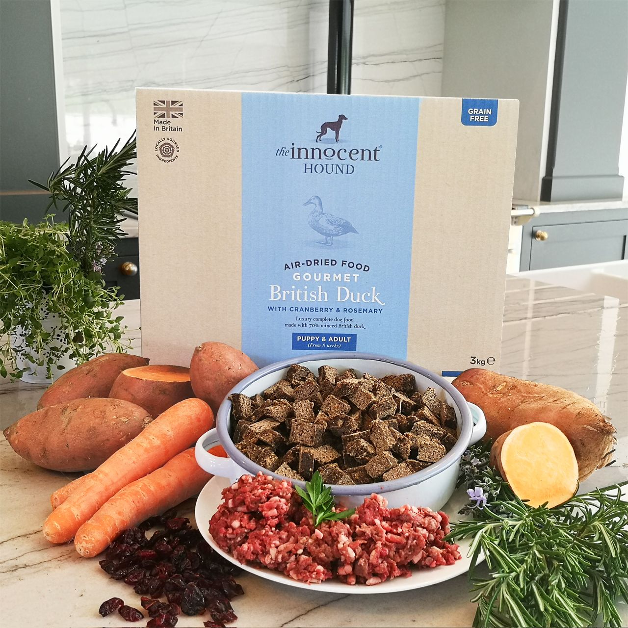 I duck Innocent Hound Air Dried Gourmet British Duck 3kg - Image 1