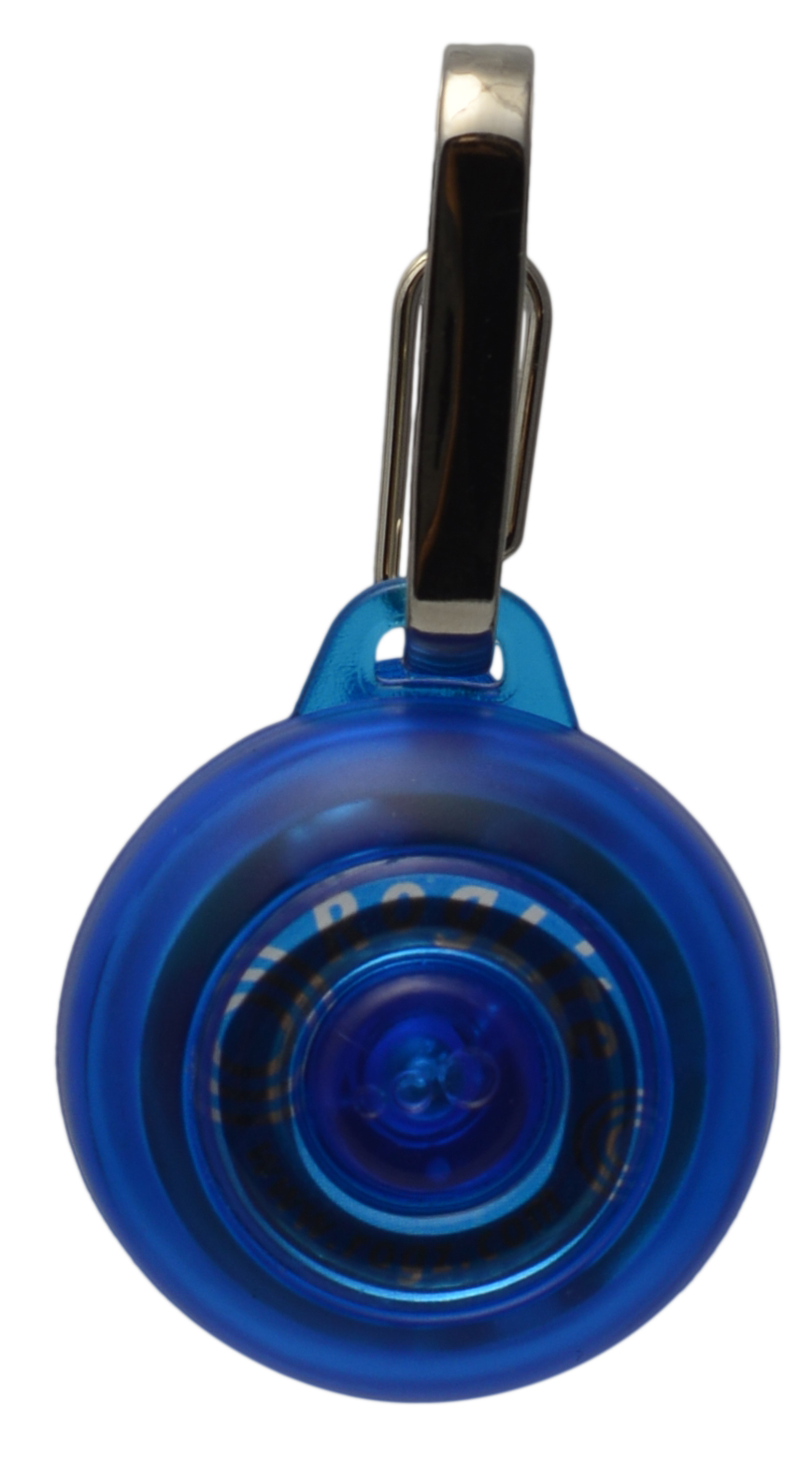 IDL02-B LightOff Front Blue Rogz Roglite Safety Light - Image 1