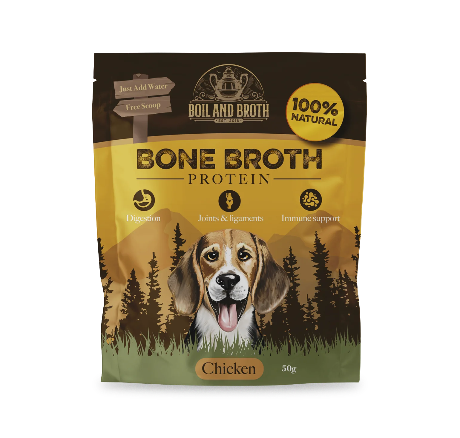 BB chickn Boil & Broth Chicken Bone Broth Powder 50g - Image 1