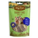 Dog Fest Small Dog Rabbit Ears with Lamb 55g Pack of 10