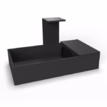 HabiStat Tortoise Table 109 x 61 x 63cm, Black (HTTB) - Image 2