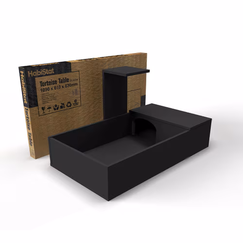 HTOR_Black_1_HTTB HabiStat Tortoise Table 109 x 61 x 63cm, Black (HTTB) - Image 1