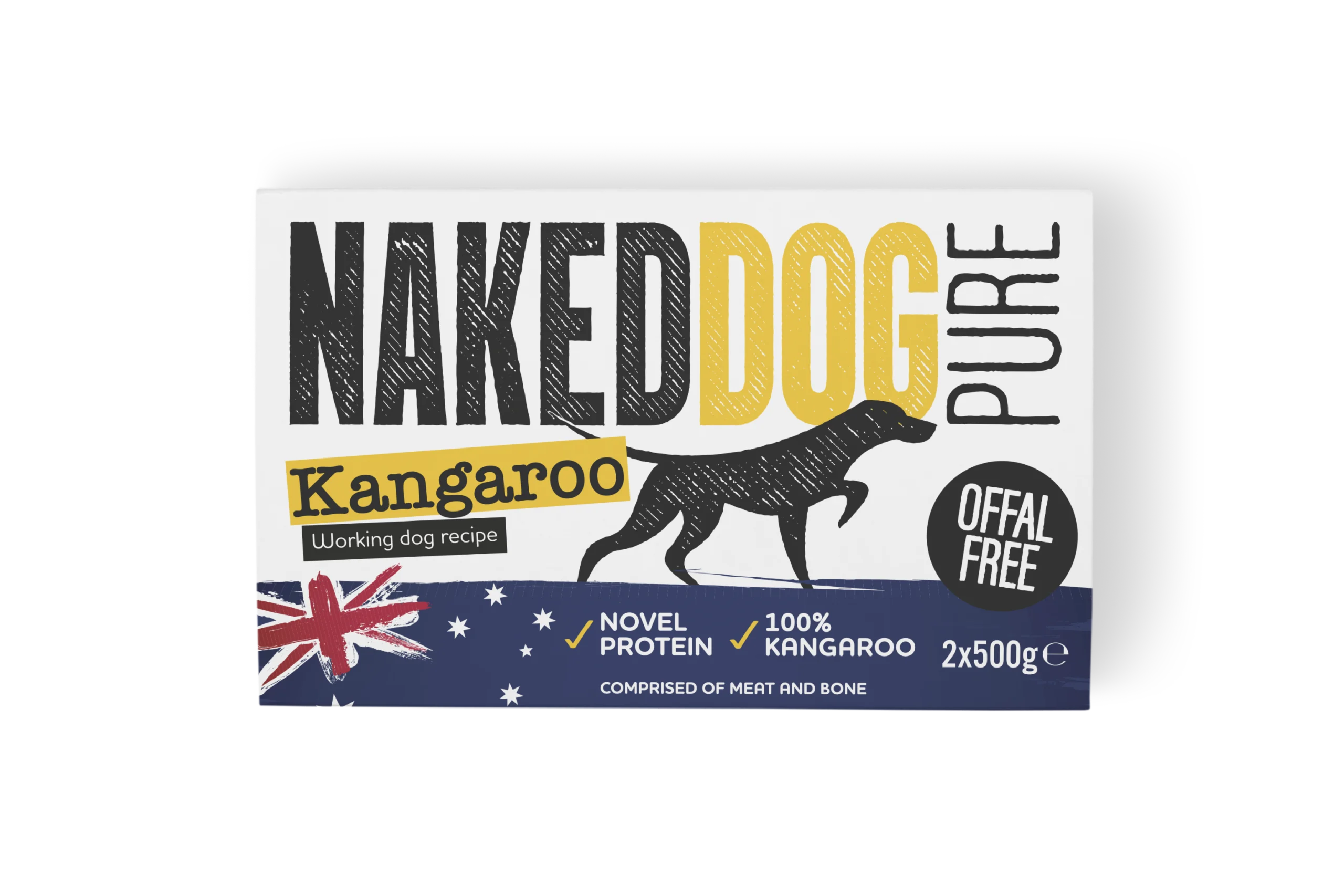 2025_Naked Dog_Pure_Kangaroo_2x500g_3 Naked Dog Pure Kangaroo 2 x 500g - Image 1