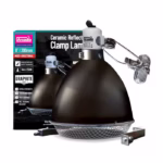 Arcadia Reflector Clamp Lamp with Ceramic Holder (E27), 20cm, Graphite (RARMG160)