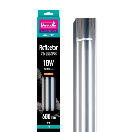 DART_18 Watts (for 60cm (24_) T8 Tubes)_0_RALR18 (1) Arcadia T8 Reflector for a 60cm (24") T8 Tube, 18 Watt (RALR18) - Image 1