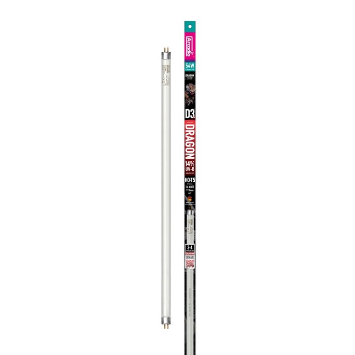 DAT514_54 Watts, 117cm (46in)_0_RFD3D54T5 Arcadia D3+ Dragon T5 Lamp, 14% UVB, 117cm (46"), 54 Watt ( RFD3D54T5 ) - Image 1