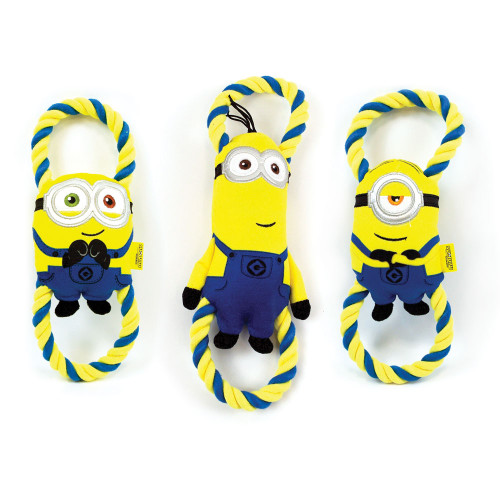 minions Happy Pet Minion® Double Tug Small (Bob, Stuart, Kevin) (Pack of 3) - Image 1