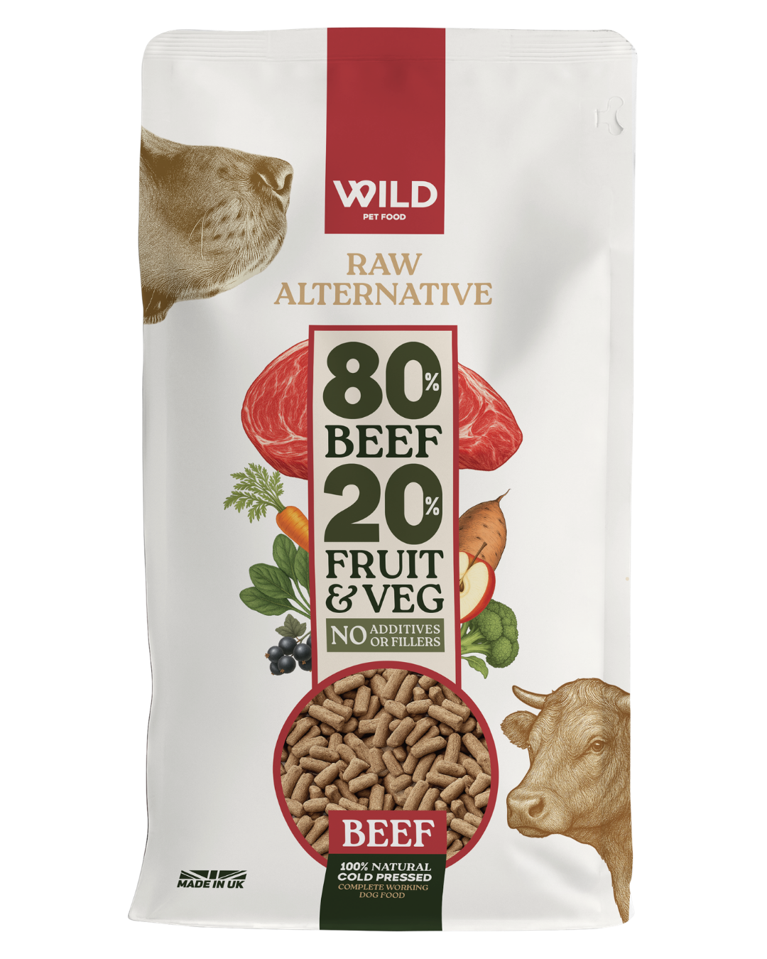Beef 1 Wild Cold Pressed - Beef 10kg - Image 1