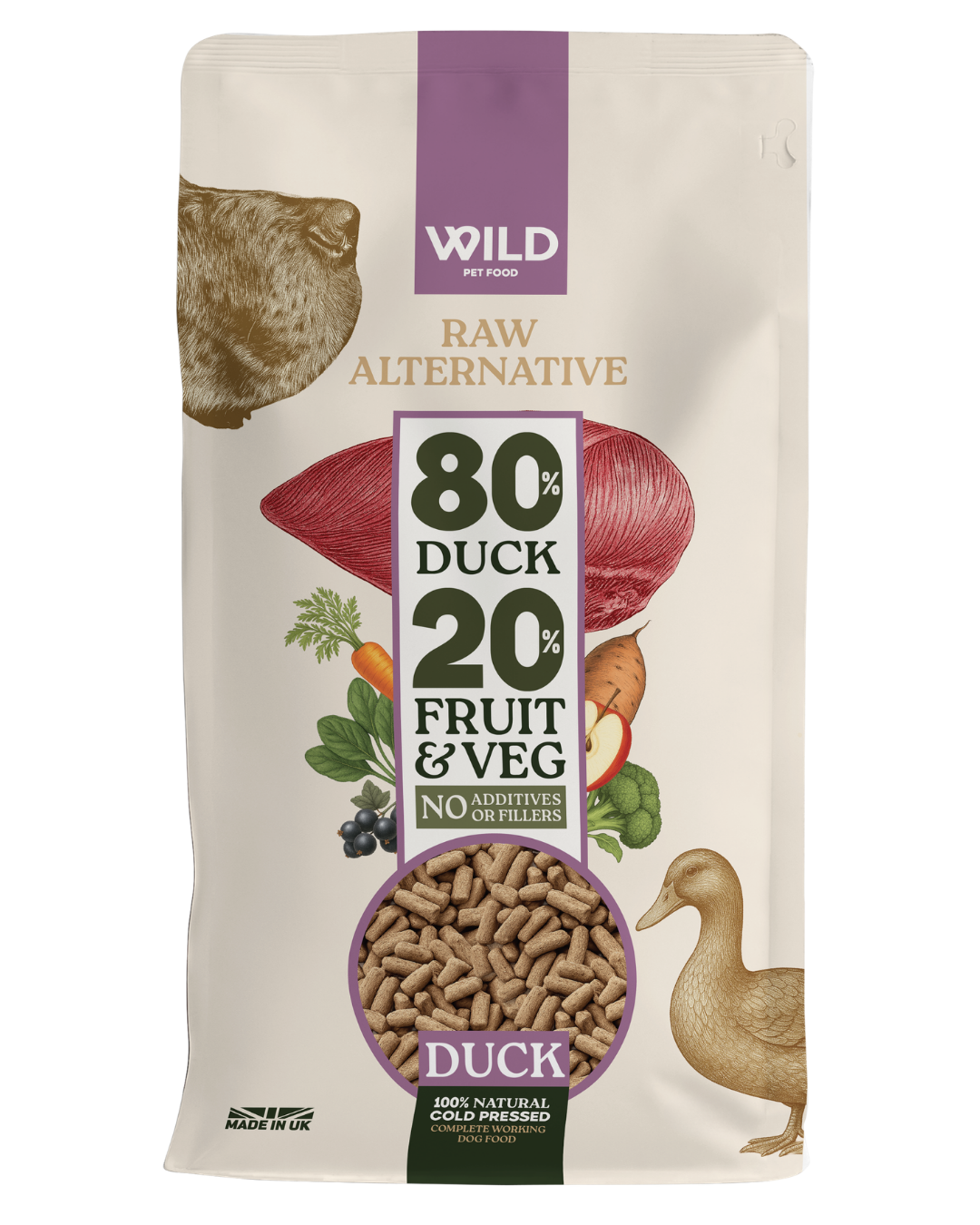 Duck 1 Wild Cold Pressed - Duck 2.5kg - Image 1