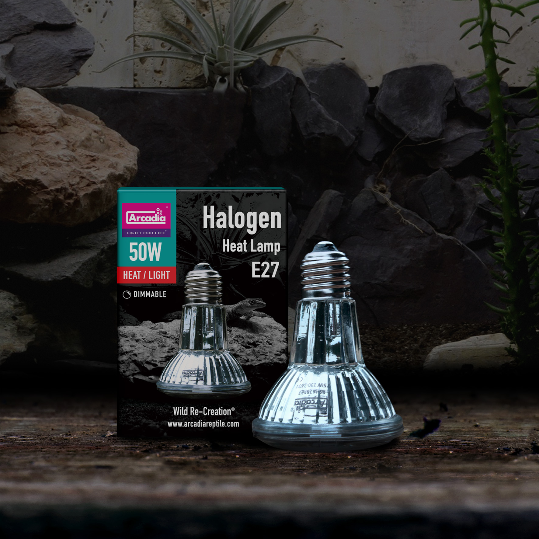 RSHA50E27_1 Arcadia Halogen Flood Lamp, 50w (RSHA50E27) - Image 1